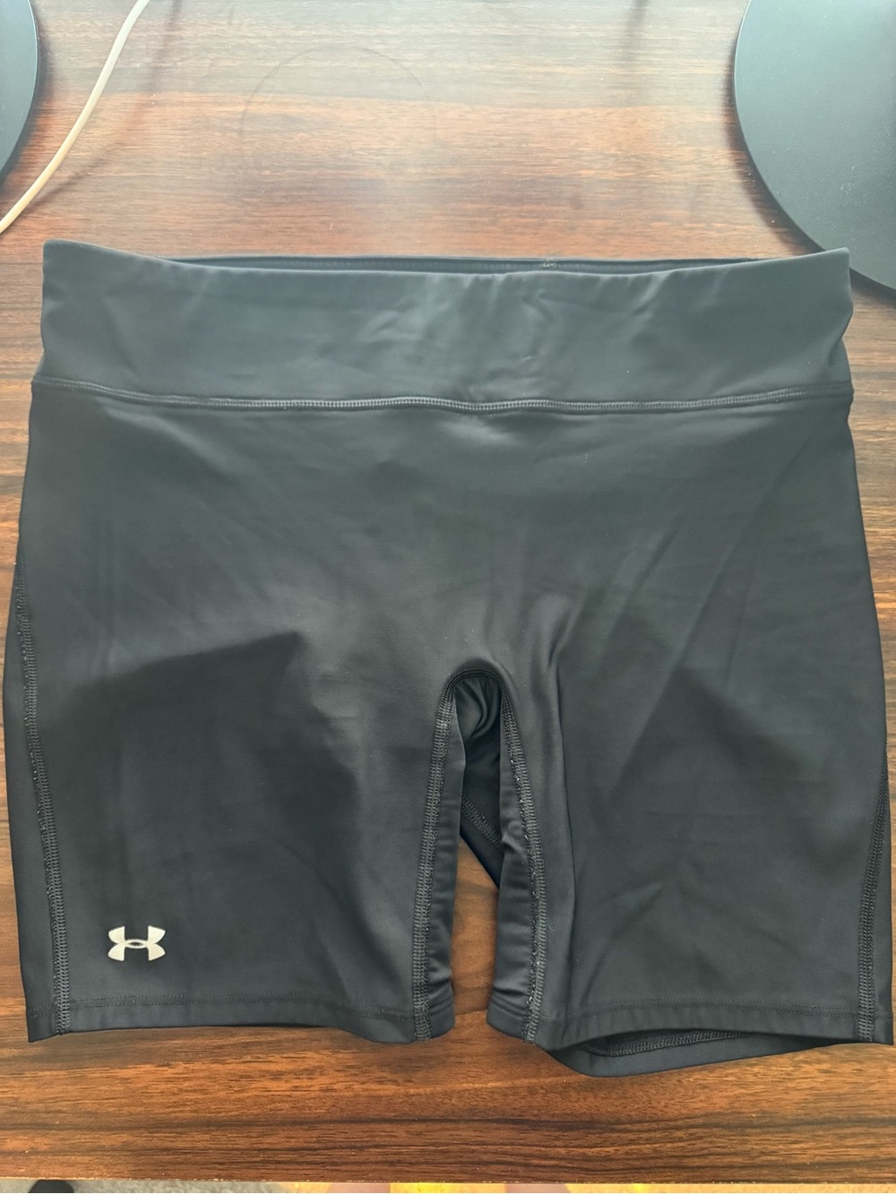 Under Armour Black Women's High-Rise Training Bike Shorts